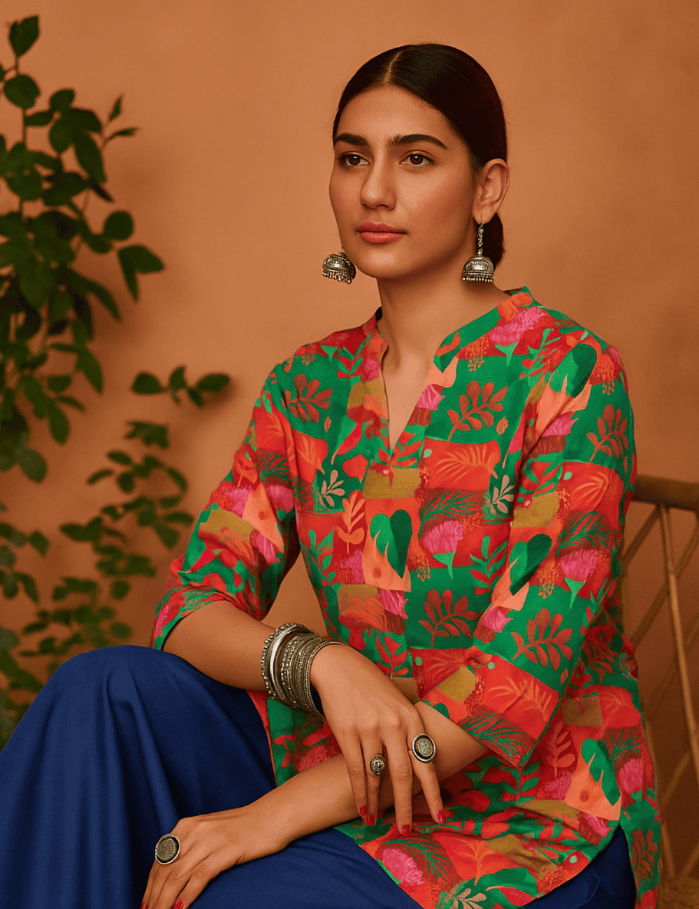 Urban Jungle Printed Kurti
